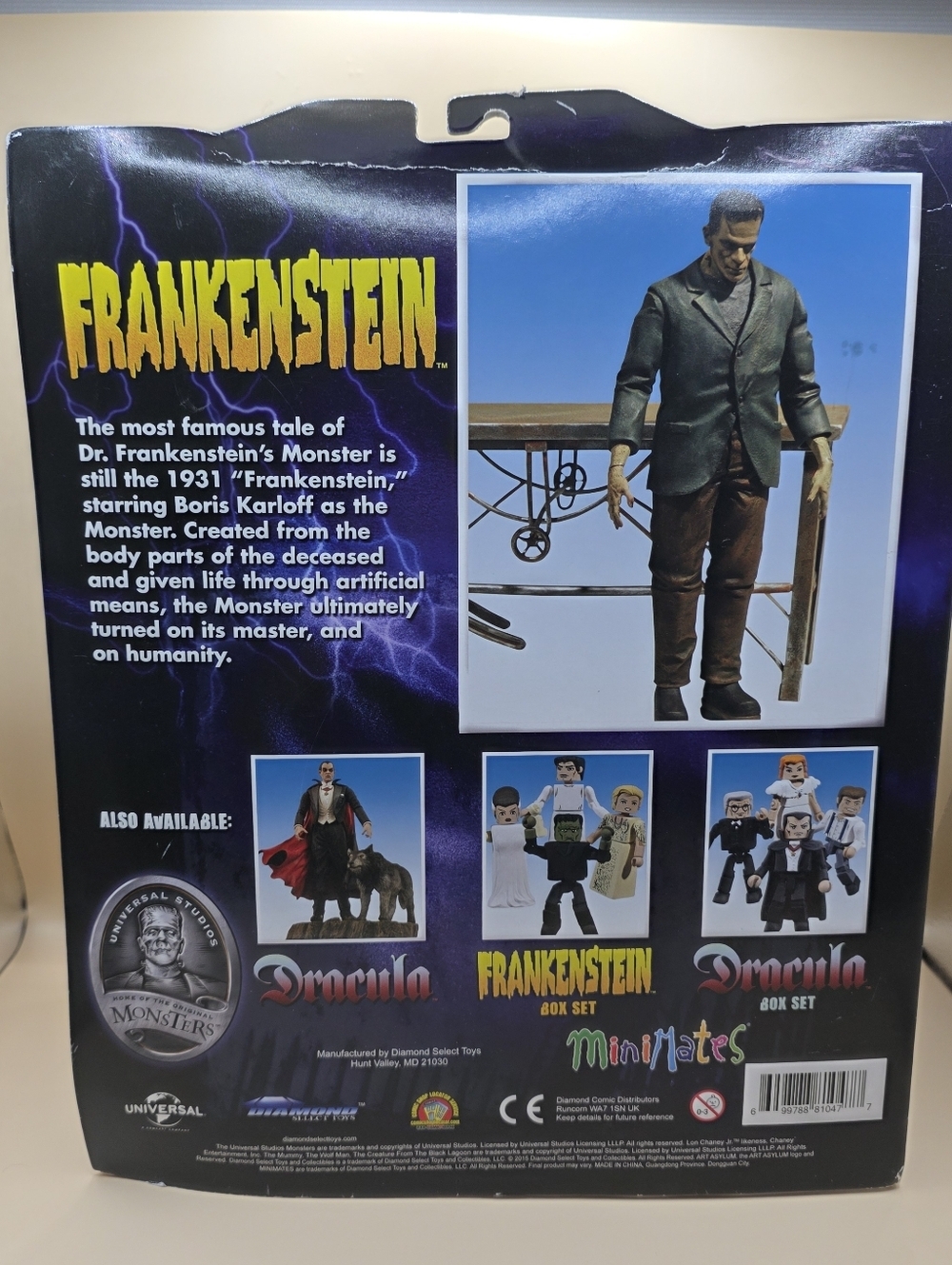 Frankenstein Action Figure 2015 Diamond Select Universal Monsters 8 inch - Picture 4 of 5